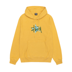 Stussy Star Hoodie Pigment Dyed Yellow